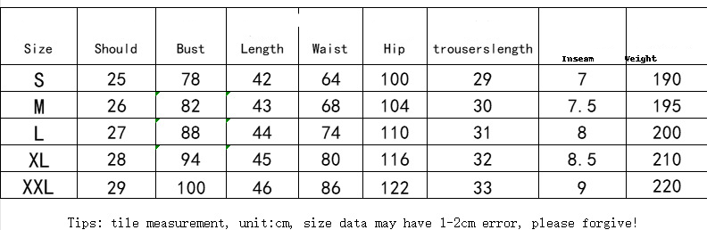 women size chart