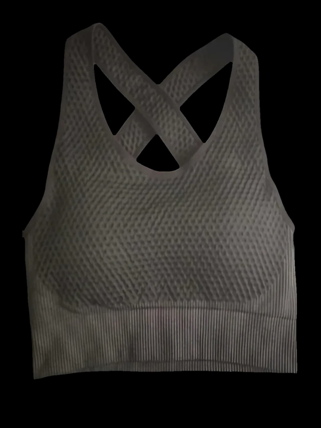 Seamless Sports Bra in Graphite