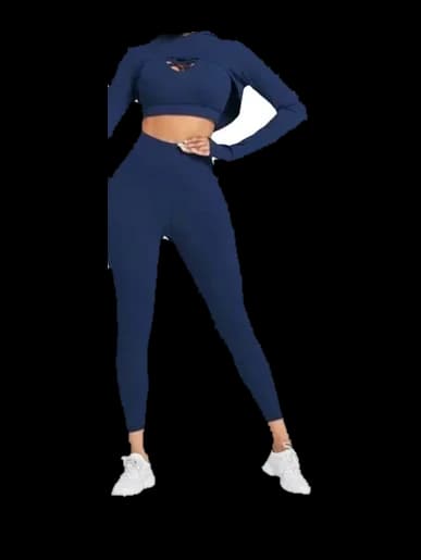 Three-Piece Training Set — Seamless in Cobalt